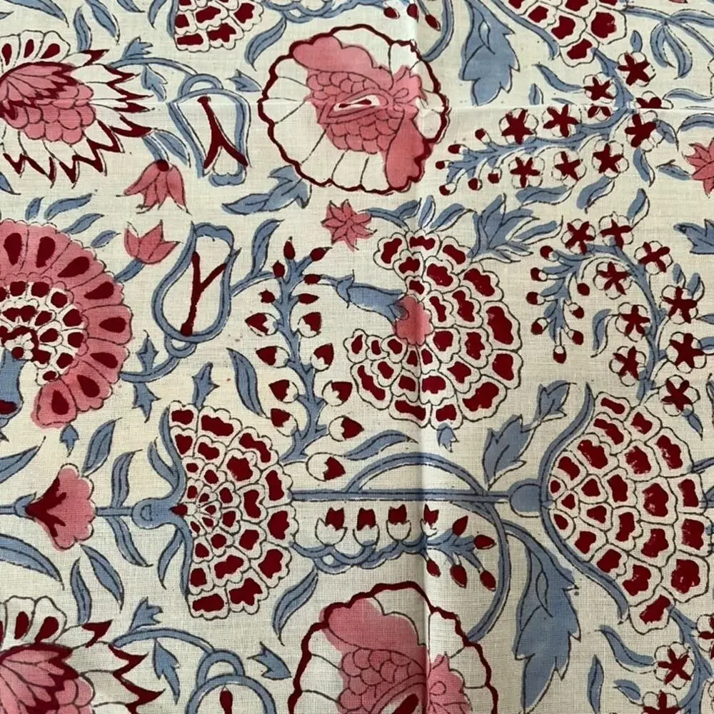 Hydrangea Print Cotton Napkins Set of 4 17